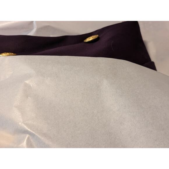 Vintage Talbot's Aubergine Double Breasted Wool Blazer NWT Womens Plus Sz 12W - Picture 10 of 11